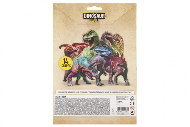 Ghirlanda di carta dinosauro