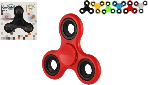 fidget spinner in metallo–plastica 7 cm, mix di colori