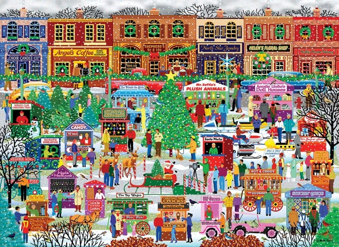 Puzzle Mercatino di Natale in Centro XL 500 Pezzi