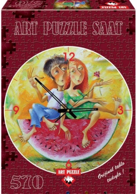 Orologio puzzle Amore in Rosso 570 pezzi