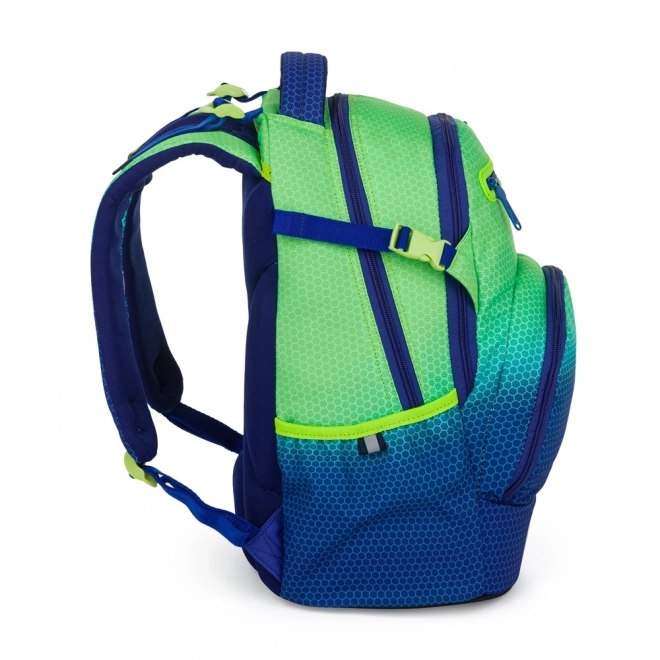 Zaino Scolastico OXY Ombre Blu-Verde