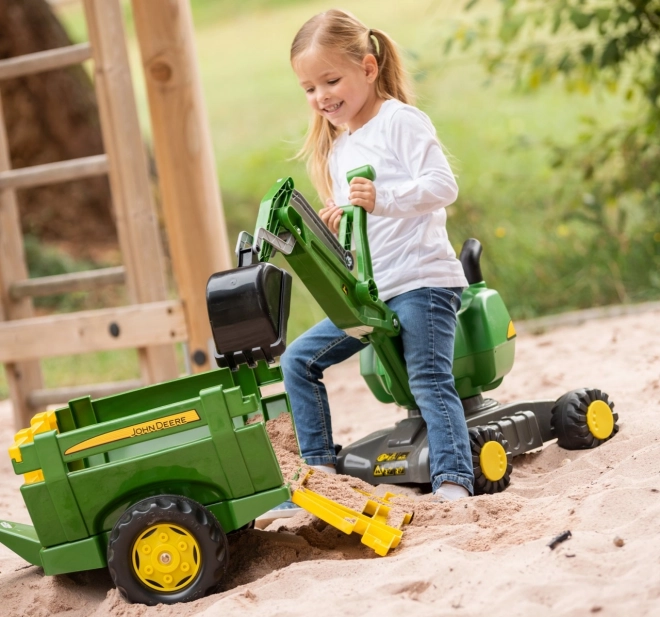Rolly giocattolo escavatore John Deere per bambini - Verde