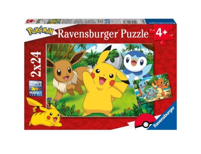 Puzzle Pokémon 2x24 pezzi