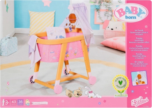 Lettino con ruote per bambola BABY born