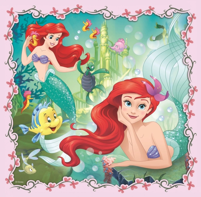 Puzzle Trefl principesse Disney con amici 3 in 1