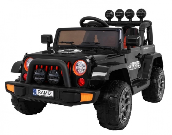 Auto fuoristrada full-time 4WD con telecomando, audio LED e vano nero per bambini