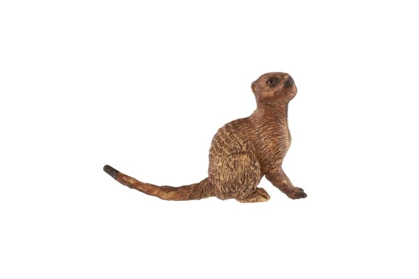 Suricata in plastica 6cm marrone chiaro in sacchetto