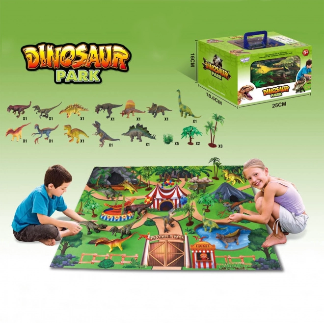 Parco dei Dinosauri con Figurine e Accessori