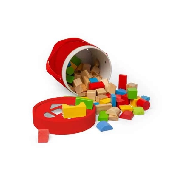 Bigjigs Toys prime costruzioni in legno e inserto in tamburo