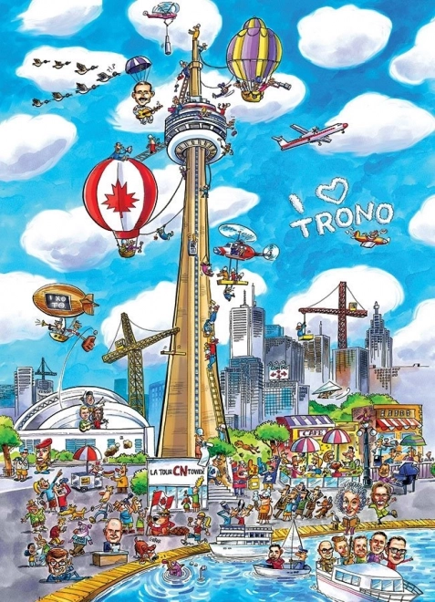 Puzzle DoodleTown: Toronto 1000 pezzi