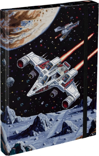 Cartelle per quaderni scolastici A4 Pixel Space