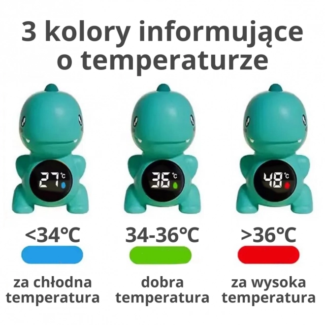 Termometro dino woopie per misurare la temperatura dell'acqua