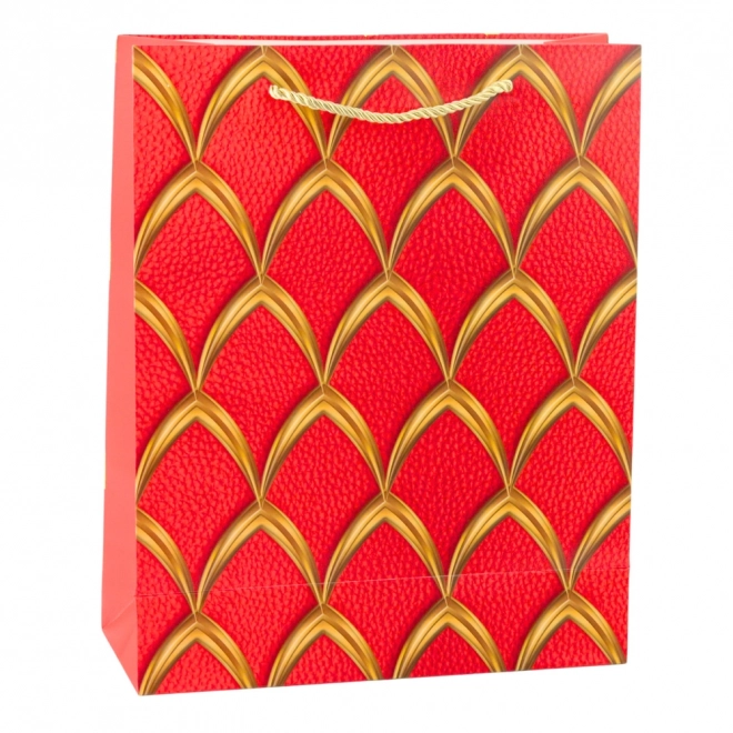 Elegante borsa regalo con decorazioni dorate