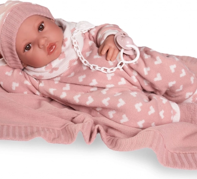 Erika - Bambola Realistica Neonato con Corpo in Vinile Intero 42 cm
