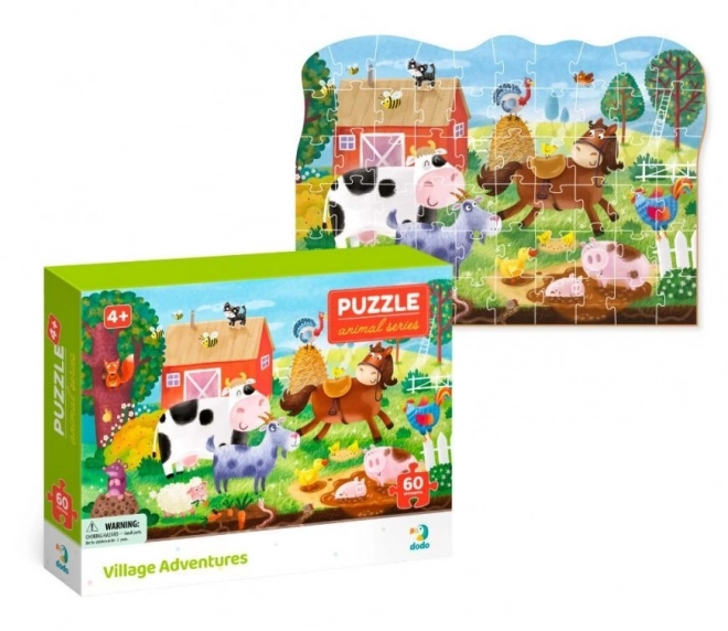 Puzzle Animali della Fattoria 60 Pezzi