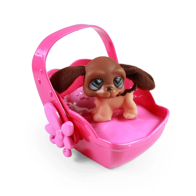 Set di Cuccioli con Accessori e Trasportino con Suoni e Luci