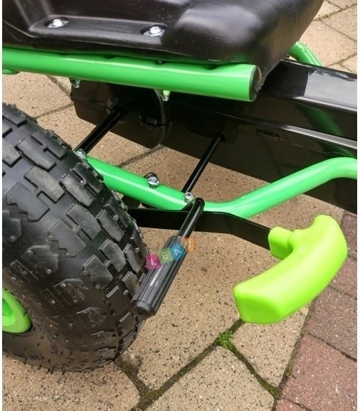 Kart a pedali + Pneumatici gonfiabili + Sedile regolabile – Verde
