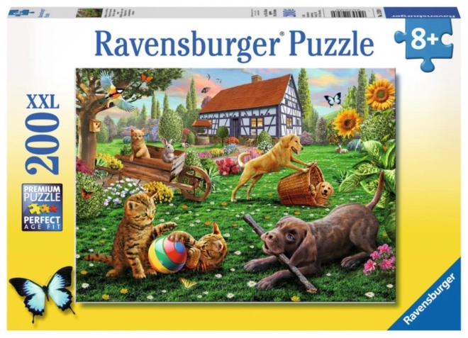 Puzzle XXL RAVENSBURGER Gioco in giardino 200 pezzi