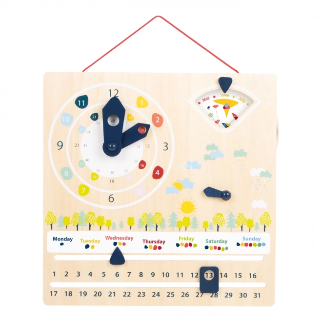 Calendario didattico con orologio small foot