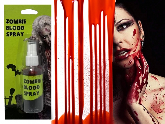 Spray sangue Halloween removibile trucco 60ml