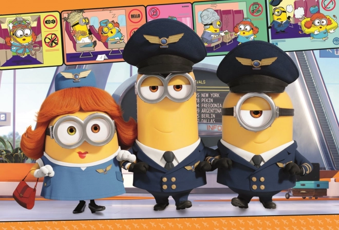 Puzzle 100 pezzi - Minions all'Aeroporto