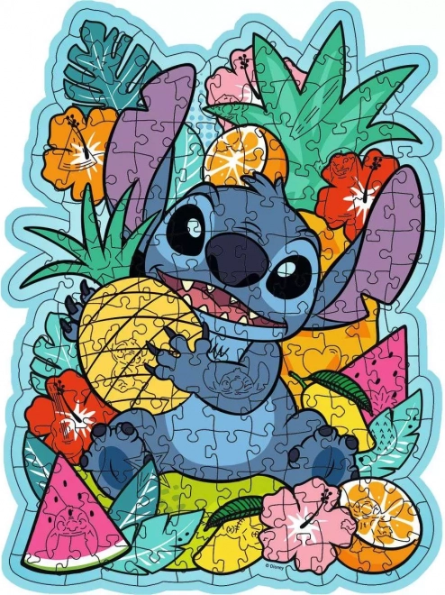 Puzzle sagomato in legno Ravensburger Disney: Stitch 150 pezzi