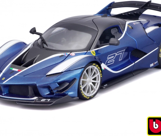 Ferrari FXX-K EVO numero 27 Blu scala 1:18