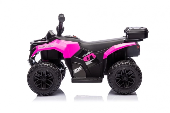 Quad elettrico per bambini explorer rosa