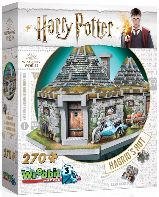 Puzzle 3D Harry Potter: La Capanna di Hagrid di Wrebbit