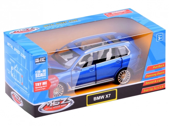 Modellino Suv BMW X7 in Metallo 1:32