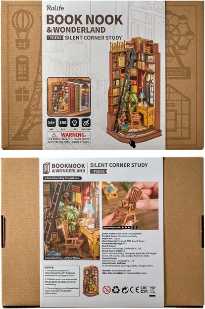 RoboTime 3D puzzle Fermalibri Angolo di Studio Silenzioso