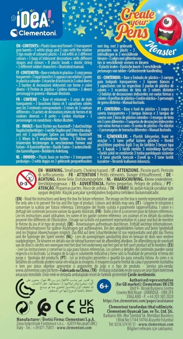 CLEMENTONI IDEA Set creativo per la realizzazione di penne – mostro