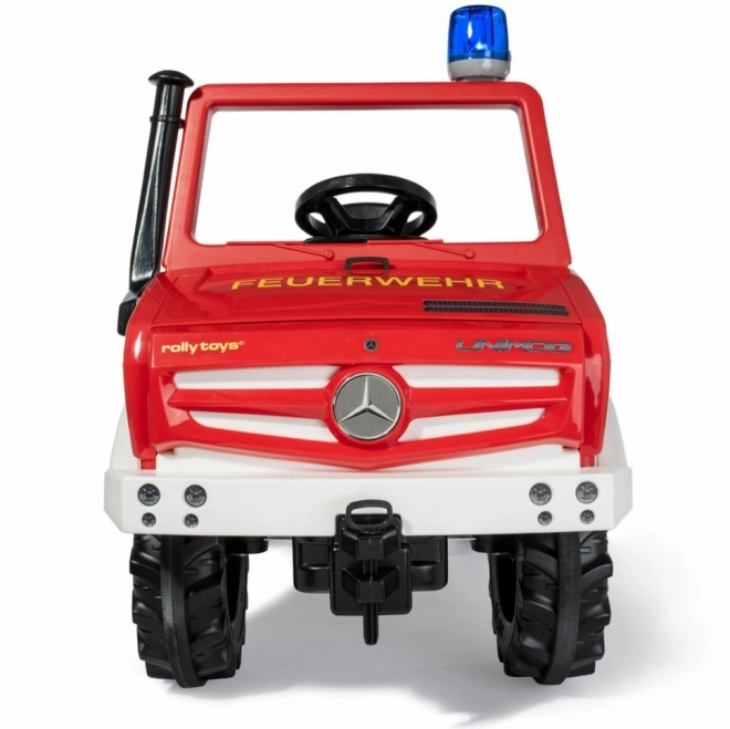 Camion dei pompieri per bambini Mercedes Unimog a pedali