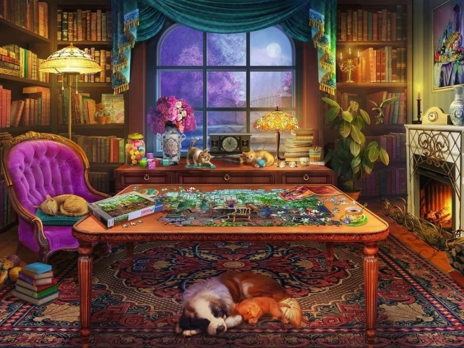 Puzzle Ravensburger formato grande: stanza per puzzle 750 pezzi