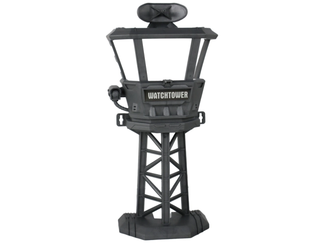 Torre di controllo e figurina di soldato con accessori