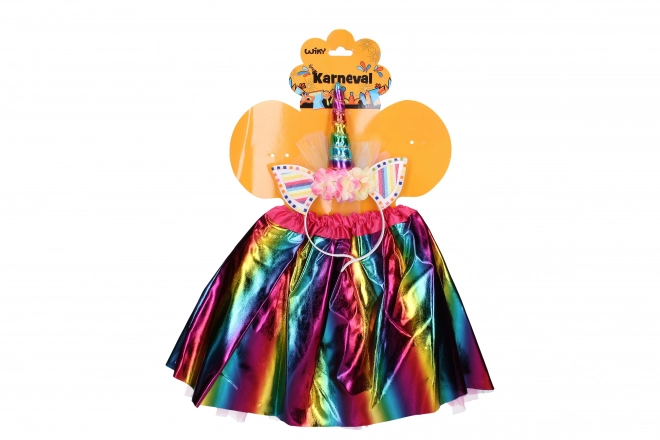 Set Costume Carnevale Unicorno Variopinto