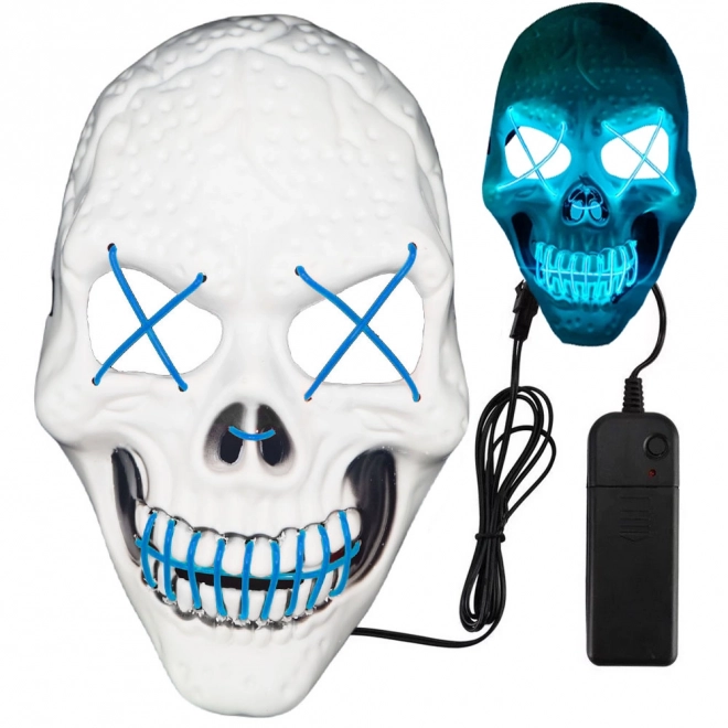 Maschera Teschio a LED Luminoso di Halloween