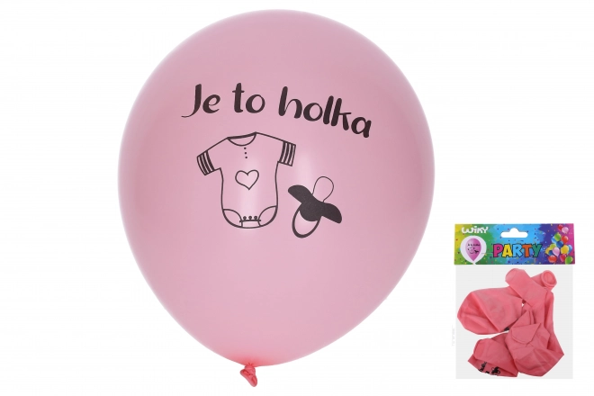 Palloncino Gonfiabile 30 cm - Set di 5 Pezzi, È una Femmina