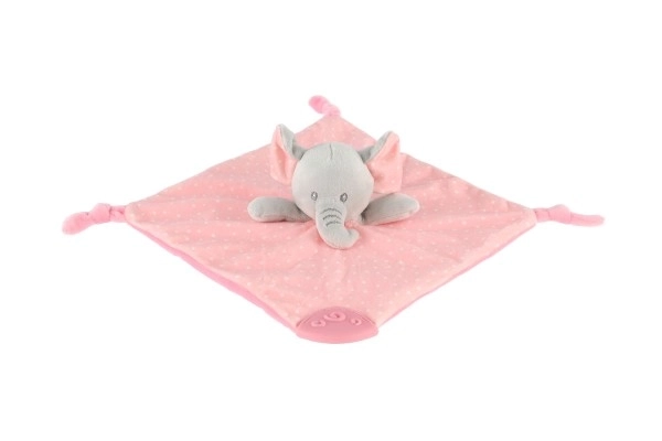 Soffice peluche elefante rosa 25x25 cm