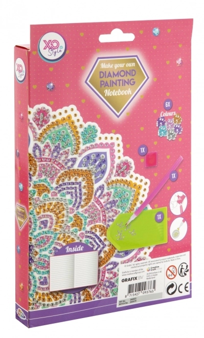 Blocchi da colorare con diamanti Mandala A5