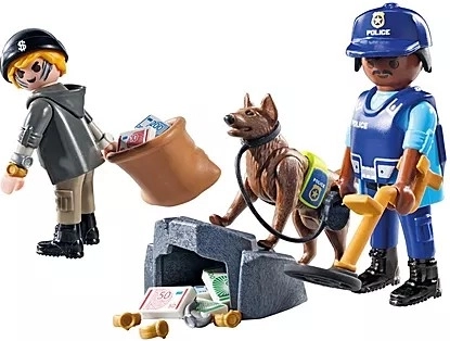 Playmobil Ricerca con il cane poliziotto