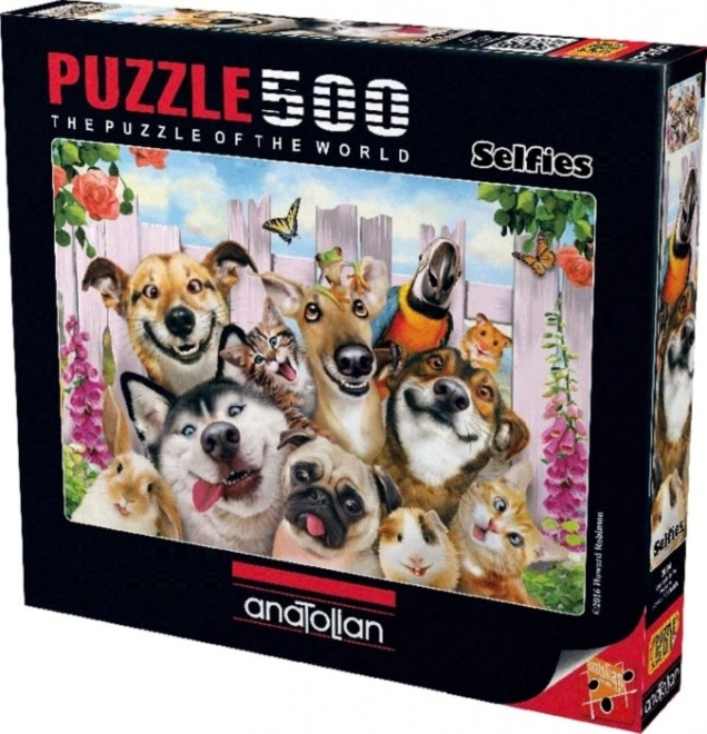 Puzzle Selfie Animali Domestici 500 Pezzi