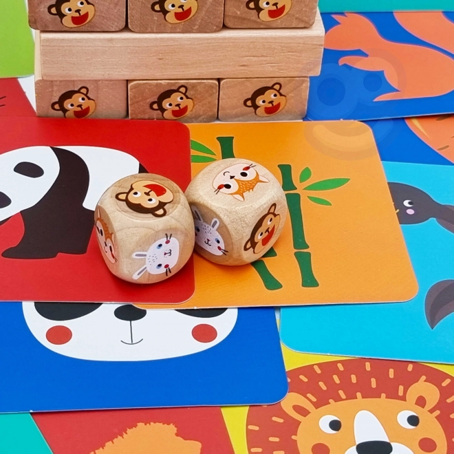 Gioco di legno Jenga Animali TOOKY TOY