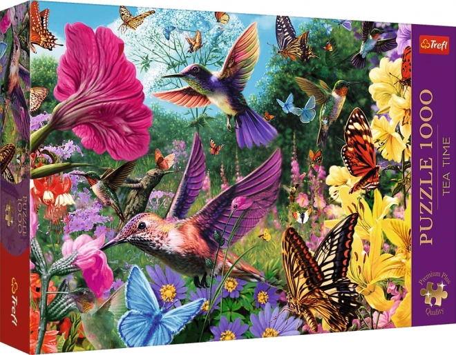 Puzzle 1000 pezzi Premium Plus Tea Time Giardino degli uccelli