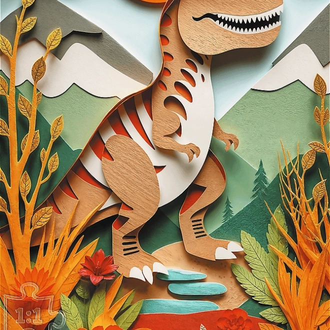 Puzzle Carta Artistica: Dinosauri 160 Pezzi