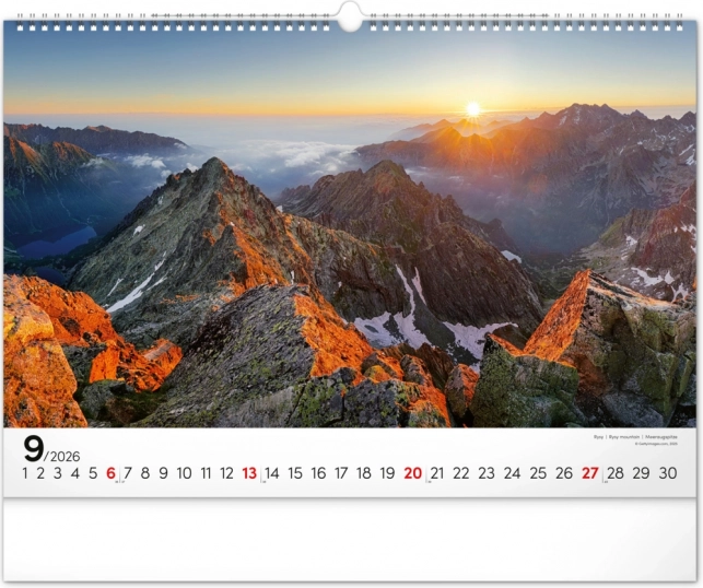 Calendario da Parete Magiche Tatra 2026