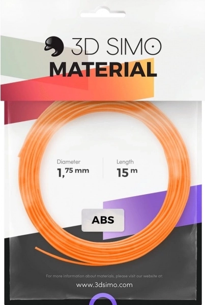 Filamento ABS II pro per penne 3D e stampa 3D – set da 15 m (arancione, nero, bianco)