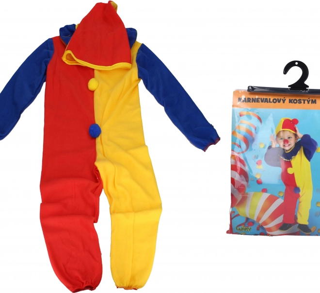 Costume di carnevale clown per bambini taglia M 110-120 cm