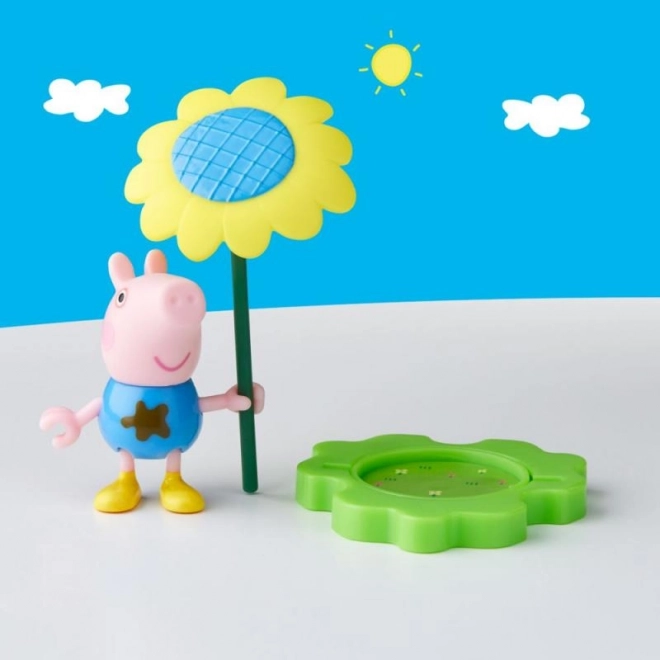 Peppa Pig divertimento in pozzanghera e fango, figurina