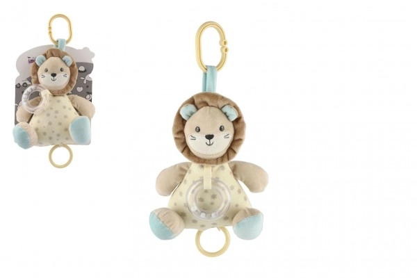 Lev Lion Giocattolo con Carillon e Sonaglio in Peluche